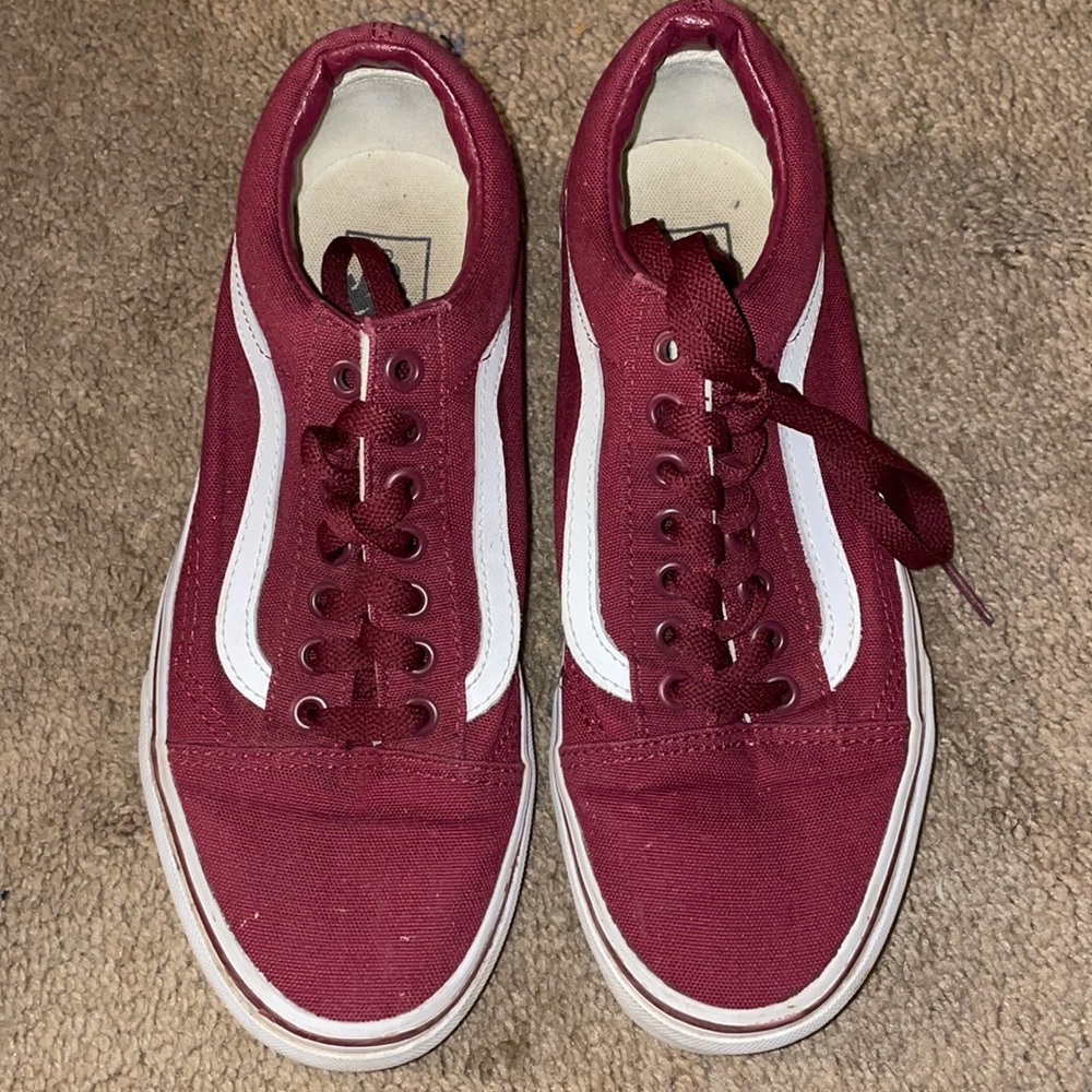 Vans, Burgundy size 8 women’s